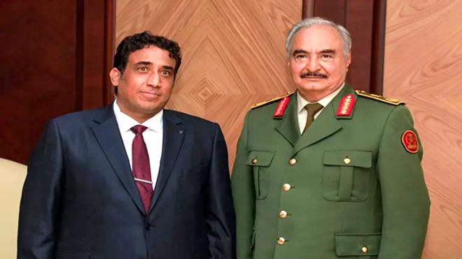 المنفي يلتقي حفتر في بنغازي